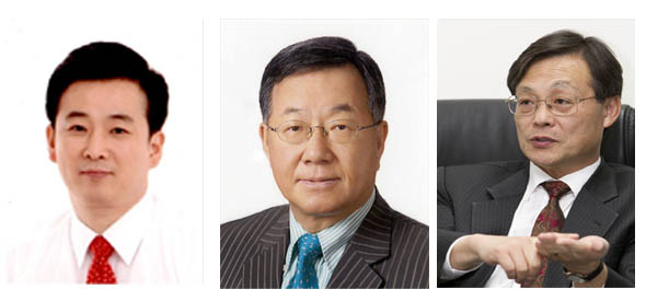 (왼쪽부터) 유영하, 안홍철, 이상환