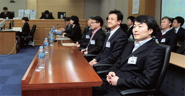 내란음모와 선동, 국가보안법 위반 혐의로 기소돼 1심에서 유죄를 선고받은 이석기 통합진보당 의원 등이 판결에 불복해 항소했다. 2월17일 1심 선고 공판 때 모습.사진공동취재단