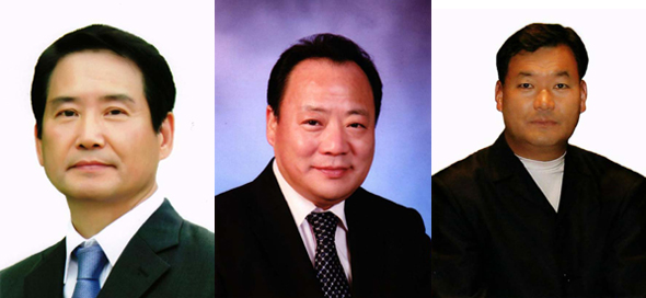 왼쪽부터. 새누리당의 홍성률(67), 새정치민주연합의 김홍석(53), 무소속 오규석(55)