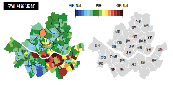 구별 서울 ‘표심’