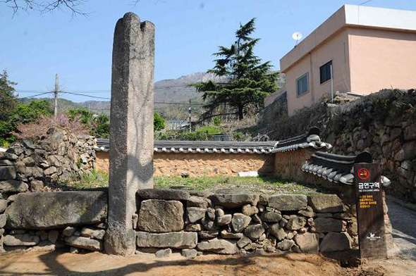 만덕사지 당간지주