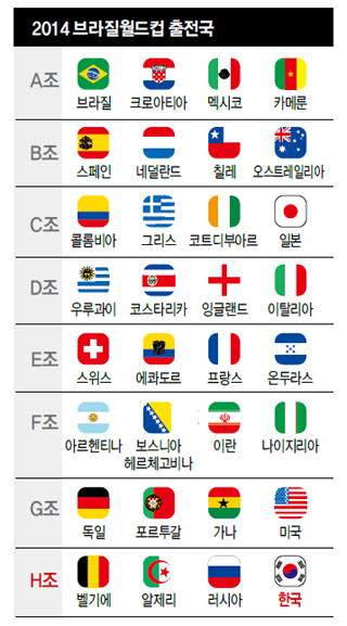 2014 브라질월드컵 출전국