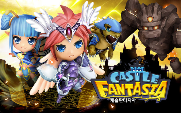 게임 신작과 게임 대회가 봇물을 이뤄 이용자들을 들뜨게 하고 있다. 게임빌의 모바일 게임 ‘캐슬 판타지아’ 메인 타이틀.