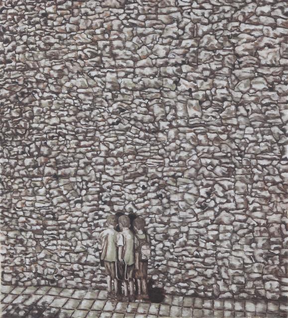유근택 작가의 수묵채색화 ‘말하는 벽’