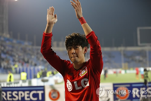 독일 프로축구 레버쿠젠에서 활약하는 손흥민.(연합뉴스)