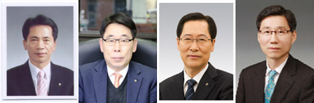 왼쪽부터 김용복, 김병욱, 김학현, 이신형.