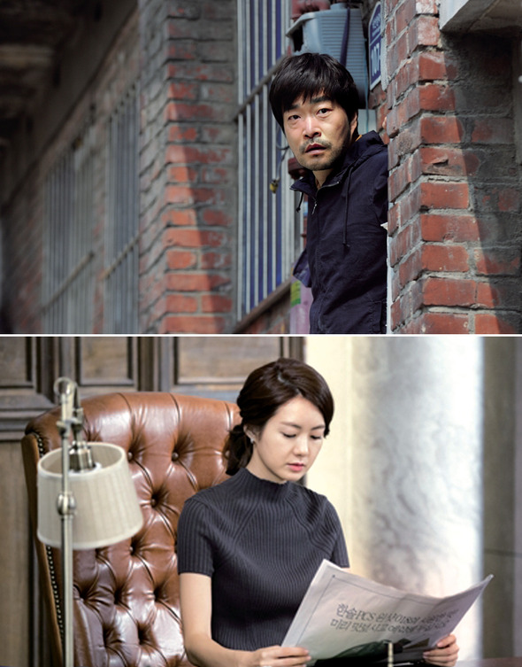 오늘의 한국 사회에 이토록 밀착한 작가는 드물다. 〈추적자〉 (위)에서 시작한 박경수 작가의 권력 3부작은 〈황금의 제국〉(아래)을 거쳐 종착점에 이르렀다. 정치·경제·검찰 권력의 실체를 끝없는 반전을 통해 드러낸 여정이었다. SBS 제공