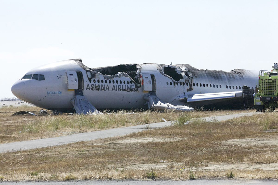 2013년 7월6일 미국 샌프란시스코공항 착륙과정에서 3명이 숨진 아시아나항공 214편 