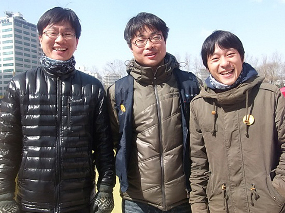 왼쪽부터 이상욱, 이동우, 윤주형 씨. 르포작가 연정 제공