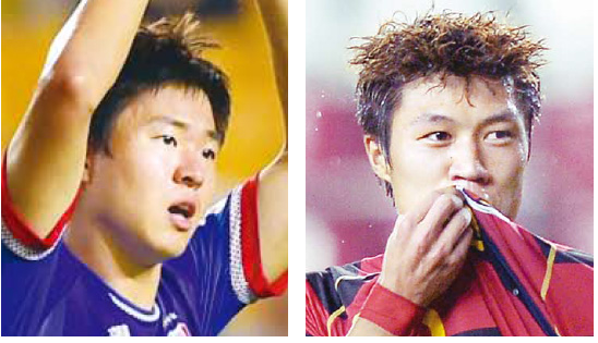 왼쪽부터 권창훈, 김승대