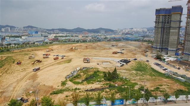 도화지구 현장 모습.  대림산업 제공