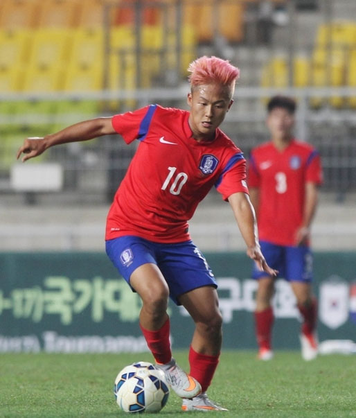 한국 축구의 유망주 이승우(FC바르셀로나  2군)
