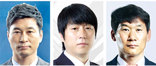 왼쪽부터 김도훈, 노상래, 조성환 감독.