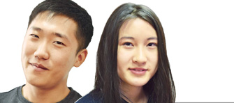 왼쪽부터 한인 4세들 송알리크(24)씨, 김알리나(16)양. 
