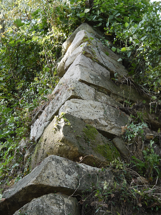 부산 강서구 죽림동 823 일대에 있는 죽도왜성의 남아 있는 성벽. 죽도왜성은 부산시 기념물 제47호로 지정돼 있다. 김영동 기자