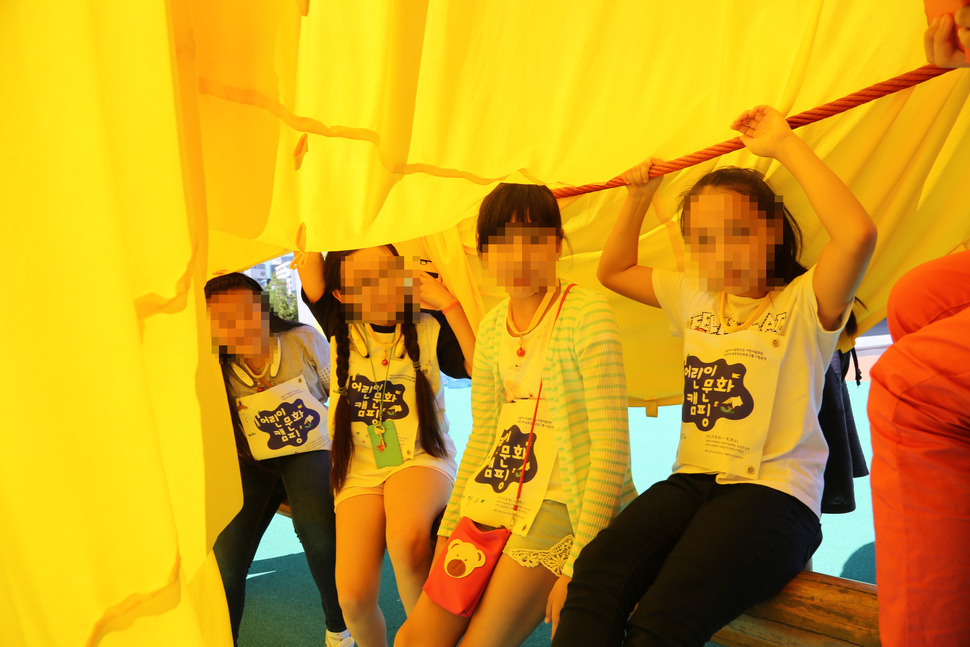 4. 지난해 광주광역시에 있는 국립아시아문화전당 쪽에서 한누리학교 학생들을 초청해 창작워크숍을 진행했다.    한누리학교 제공