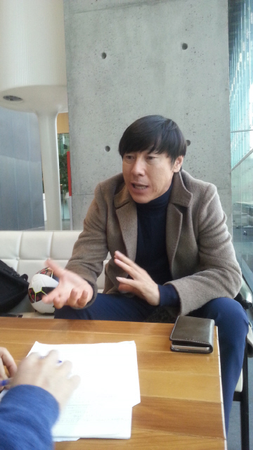 신태용 올림픽축구대표팀 감독. 사진 김창금 기자