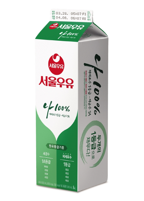 나 100% 우유