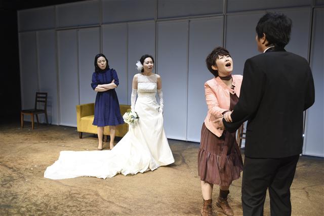 연극 ‘두 코리아의 통일’. 사진 극단 프랑코포니 제공 