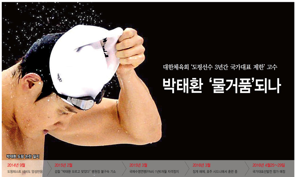 박태환 도핑 논란 일지 (※클릭하면 확대됩니다.)
