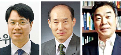 왼쪽부터 옥동석, 김원식, 강병구