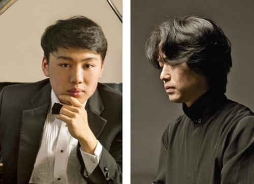 왼쪽부터 피아니스트 조지 리, 지휘자 구자범.