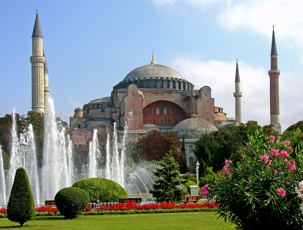 터키 이스탄불에 있는 성 소피아 성당.
