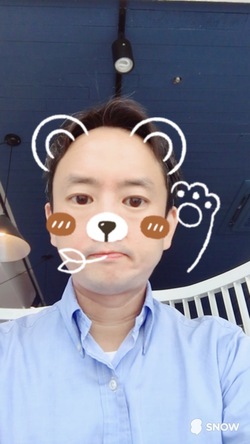 김창욱 스노우 대표 내정자가 스노우 앱을 이용해 ‘장난질’한 자신의 모습. 네이버 제공