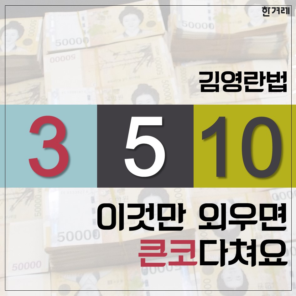 '김영란법 3·5·10' 이것만 외우면 큰코다쳐요!