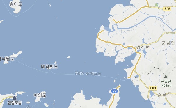 낙월~향화 낙도 보조항로