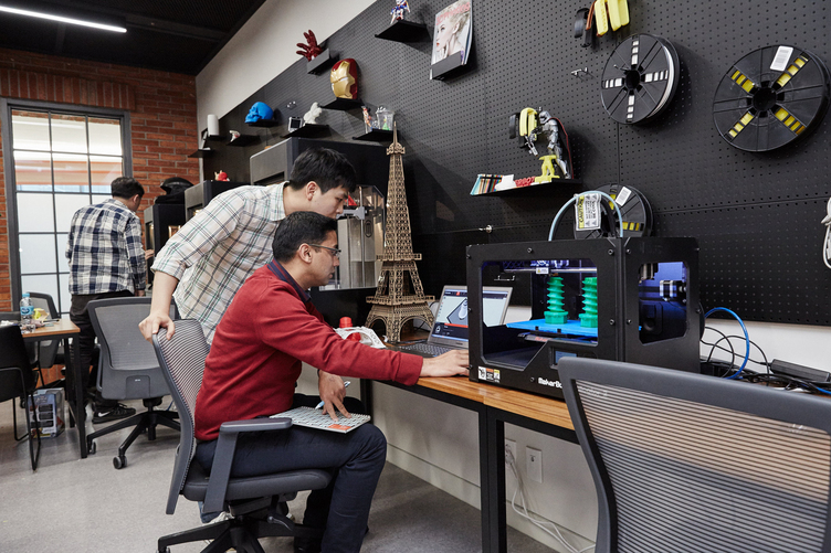 삼성의 C-Lab Space 테크룸.