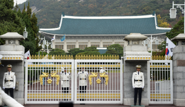 청와대 본관 전경. 청와대사진기자단