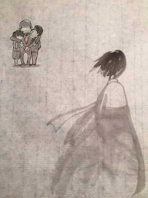 아유미 미시마 작품 ‘잊혀져버린 사람들’.