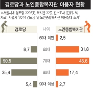 경로당과 노인종합복지관 이용 현황