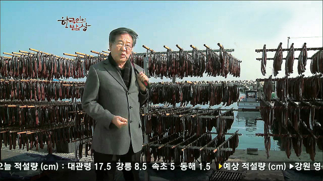 KBS ‘한국인의 밥상’을 진행하고 있는 연기자 최불암씨. 한국방송 화면 갈무리