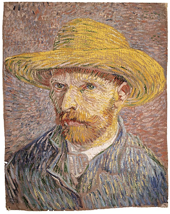 화가 반 고흐의 ‘밀집모자 자화상’(Self-Portrait with a Straw Hat). 메트로폴리탄미술관 제공