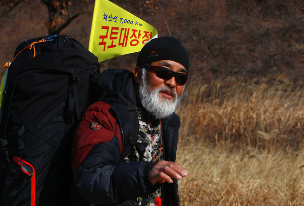 세번째 국토 대장정에 나선 이흥기씨.