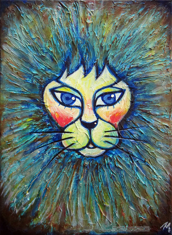 사자_24.2X33.4(cm)_Acrylic-on-Canvas_2015. 사자_24.2X33.4(cm)_Acrylic-on-Canvas_2015.