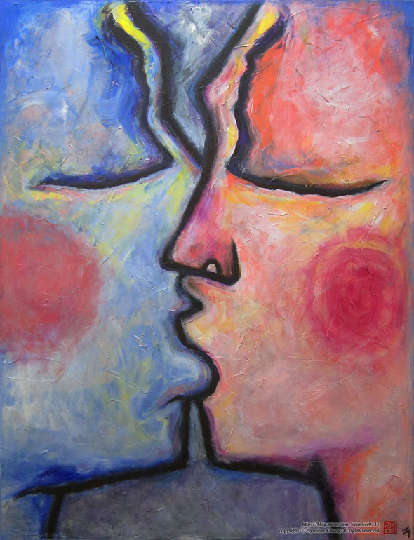 kiss2_130.3x89.4(cm)_Acrylic on Canvas_2015 kiss2_130.3x89.4(cm)_Acrylic on Canvas_2015