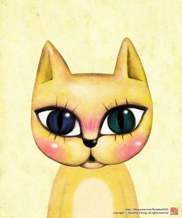 고양이_digital art_53.3x75.4(cm) _2014. 고양이_digital art_53.3x75.4(cm) _2014.
