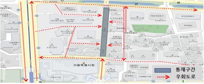 무교로 보행전용거리 구간 서울시 제공