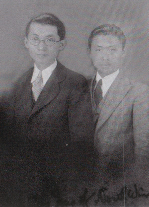 미국 유학파 신학자로 촉망받았던 송창근(왼쪽)·김재준(오른쪽) 목사도 1930년대 평양 산정현교회 담임을 잇달아 맡았다. 사진은 1927~8년 미국 프린스턴신학교 시절 함께 찍은 모습이다.