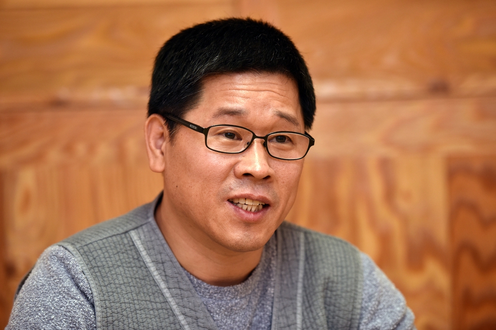 한상균 민주노총 위원장. 강재훈 선임기자 khan@hani.co.kr