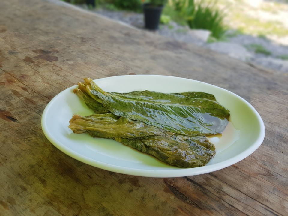 담배상추 장아찌.
