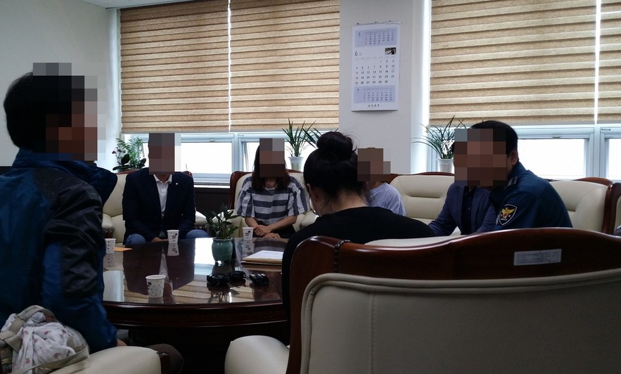 양산 ‘밧줄 절단 추락사’ 피해자 가족에 성금 전달