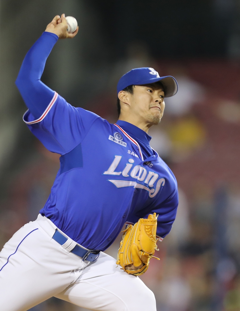 심창민과 함께 삼성 더블 스토퍼로 활약중인 장필준. 삼성 라이온즈 제공