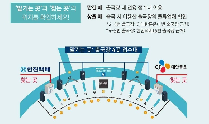 기내반입 금지물품, 공항에 보관하거나 택배로 보내요