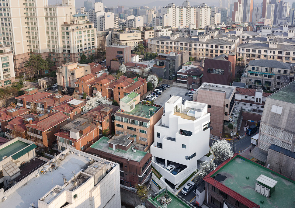 서울시 건축상 최우수상을 받은 강남구 논현동 ‘디에이 프로젝트’