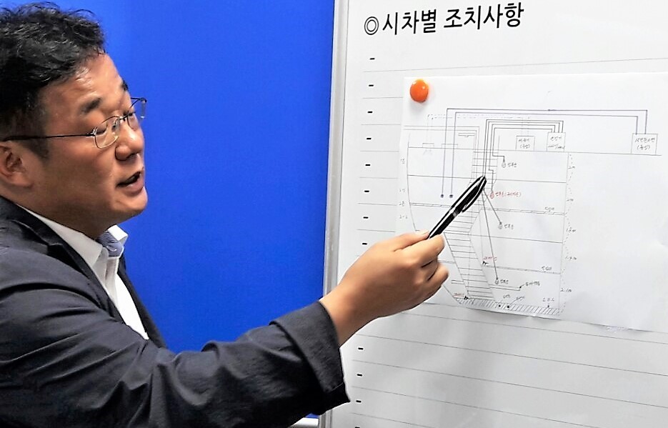 김태균 ‘에스티엑스 폭발사고 수사본부’ 본부장은 22일 창원해경 회의실에서 기자간담회를 열어 수사 진행 상황을 설명했다. 최상원 기자