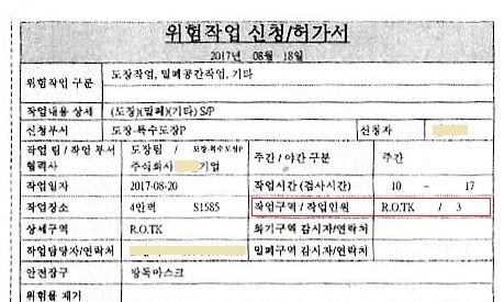 [단독] 4명 사망 ‘STX 폭발사고’, 애초 3명만 작업 허가받았다